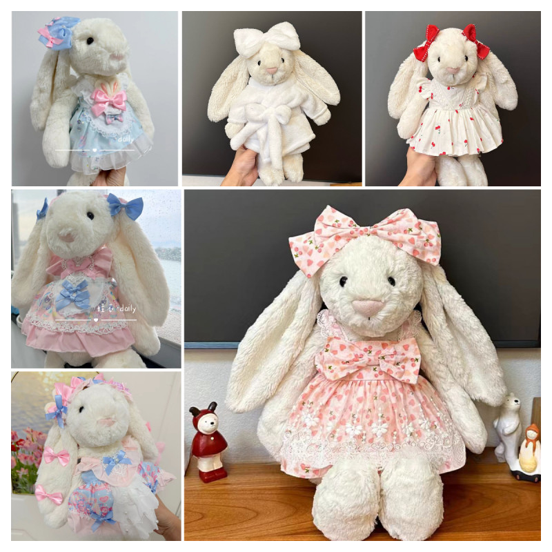 Jellycat 31cm bunny Rabbit Fashion Dress Clothes Collection Bonnie ...
