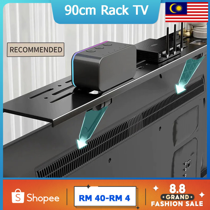 [24 hours] Adjustable 90cm TV Top Shelf Rack TV Organizer Monitor ...