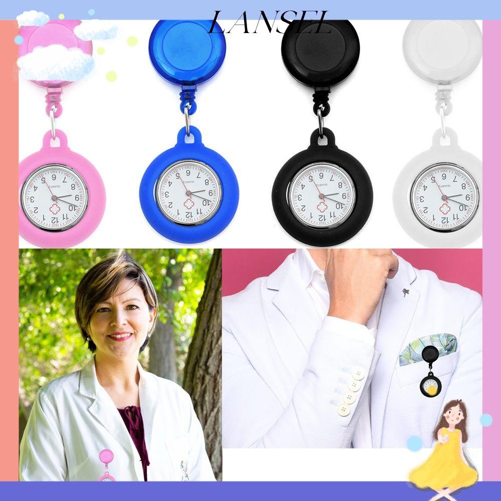 LA Retractable Nurse Watch Doctor/Nurse Quartz Clock Clip-on Doctor ...
