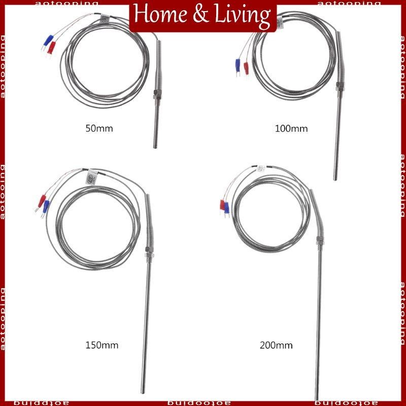 AOTO Probe Temperature Sensor M8 Thread Type K Thermocouple Temperature ...