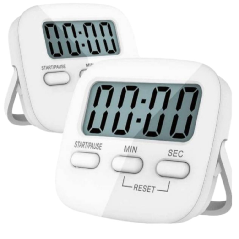Kitchen Timer Large LCD Screen Study Reminder Alarm Clock Clockwise ...