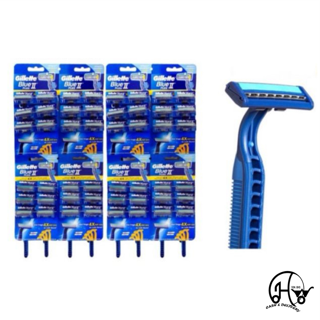 [HW] Gillette Blue 2 Plus Disposable Razor | Shopee Malaysia