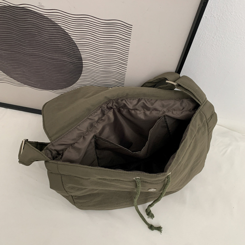 [Astarit.my] Unisex Canvas Tote Bag Drawstring Crossbody Pouch Strap