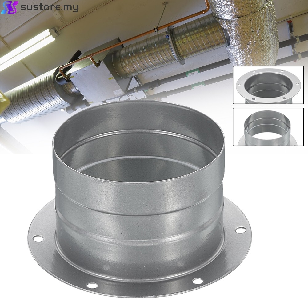 [Super] 3 Inch Duct Connector Flange Metal Straight Pipe Exhaust Hose ...