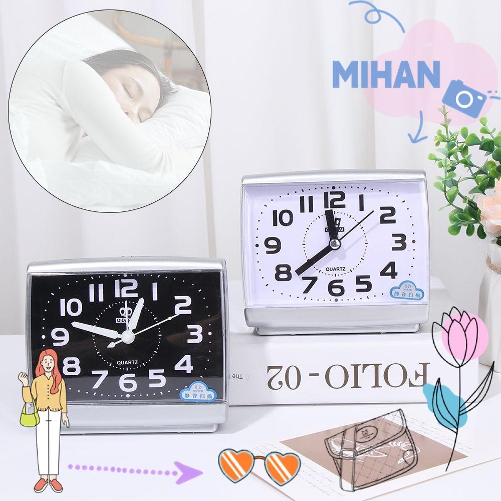 MIHAN Alarm Clock Square Simple Battery Operated Number Clock | Shopee ...