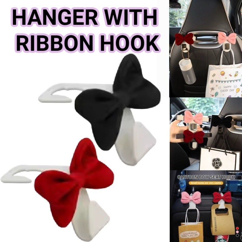 Ribbon Car Seat Back Hooks Storage Vehicle Headrest Organizer Hanger ...
