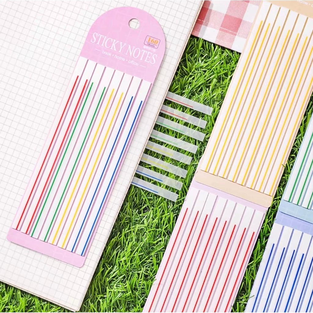 Pelekat Indeks Label Highlight Sticky Note Semi-Transparent Label Index ...