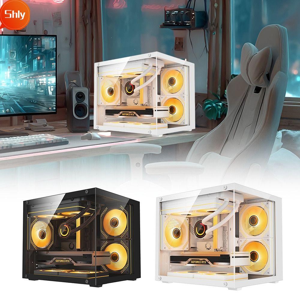 SHLY Mini Computer , Transparent USB 3.0 Desktop Computer PC Tower, HDD ...