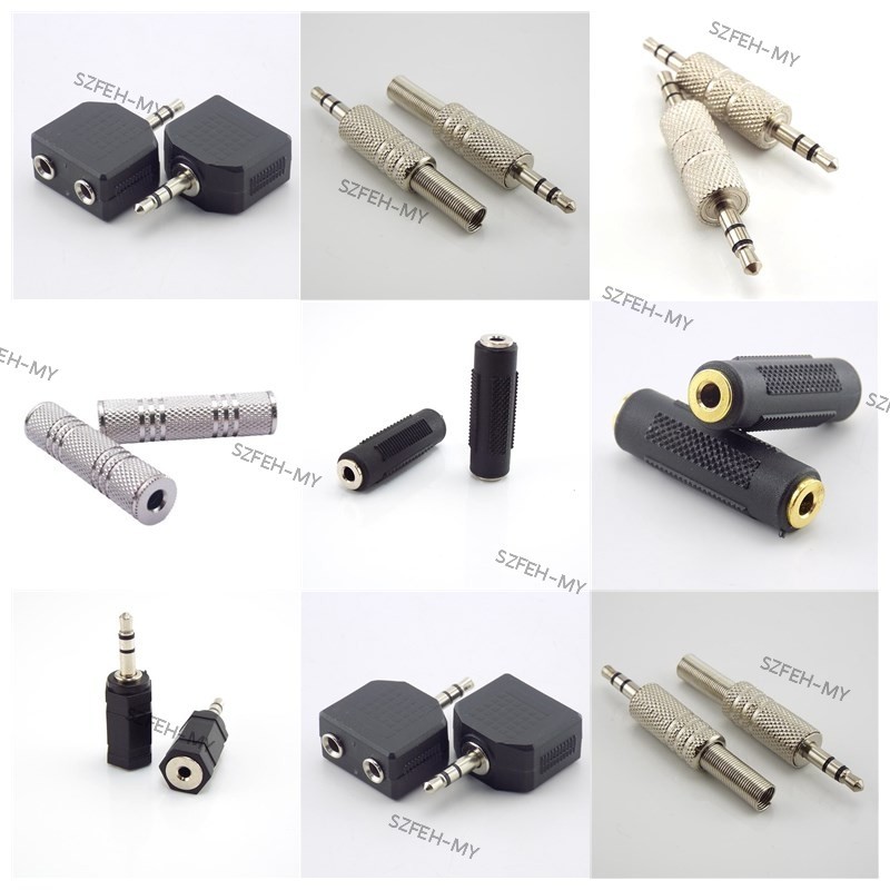 Audio Adapter 3.5mm male Jack Coupler 3.5 mm Female to 3.5mm Female ...