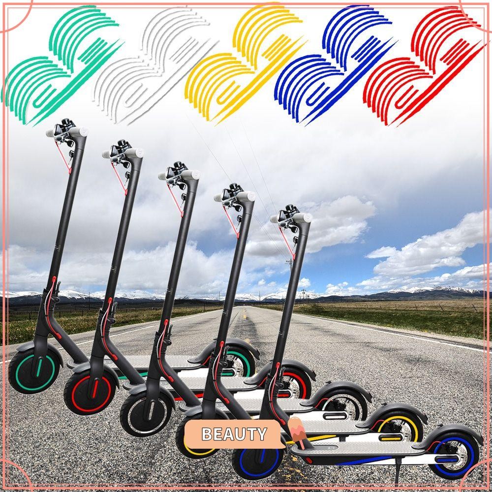 BEAUTYONE 1 Set Reflective Styling Stickers 5 Colors Electric Scooter ...