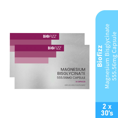 BIOFIZZ Magnesium Bisglycinate (30's x 2) [Magnesium Glycinate ...