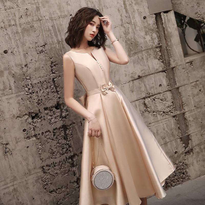 Customize Celebrity Party White Evening Dress Celebrity Party Simple Dress  Daily Dating Dress Annual Meeting Host Slim Dinner Dress Graduation  Ceremony Small Dress Masquerade Ball | Shopee Malaysia
