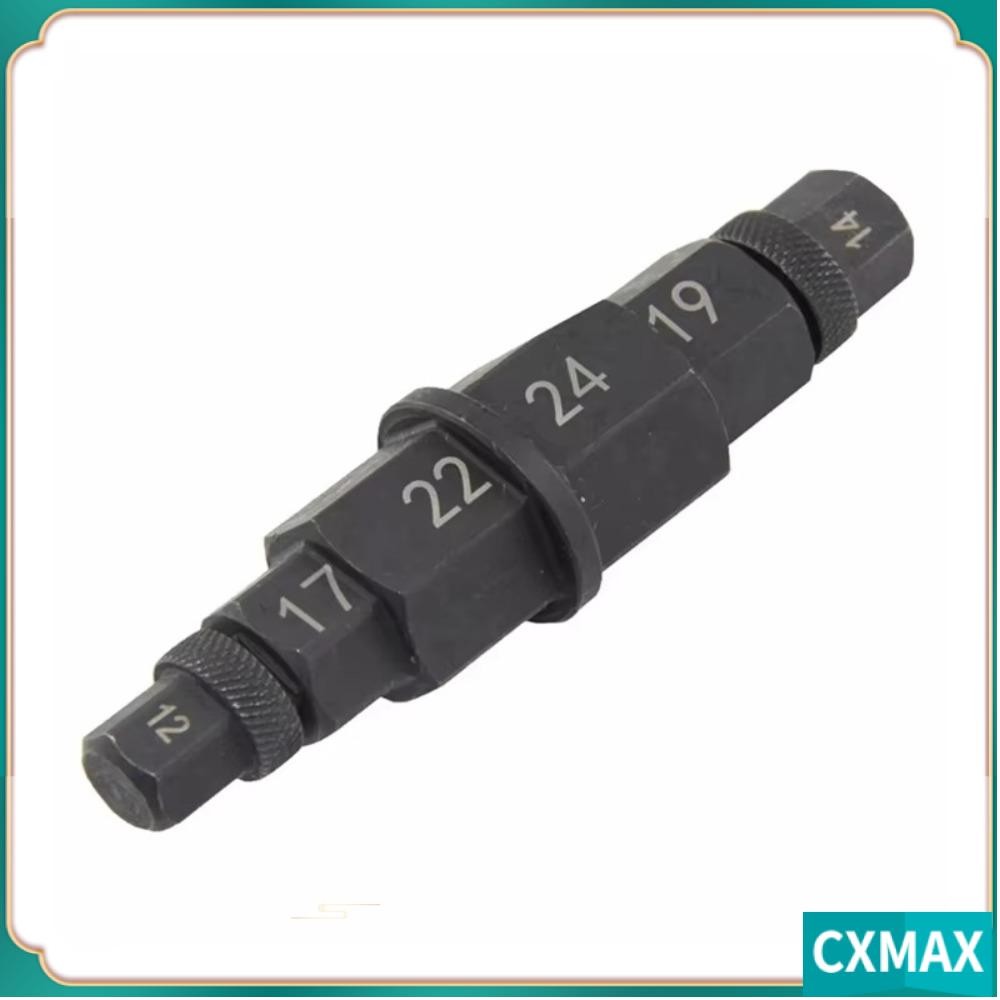 CVMAX Hex Key Socket, 6In1 Carbon Steel Front Wheel Axle Removal Tool