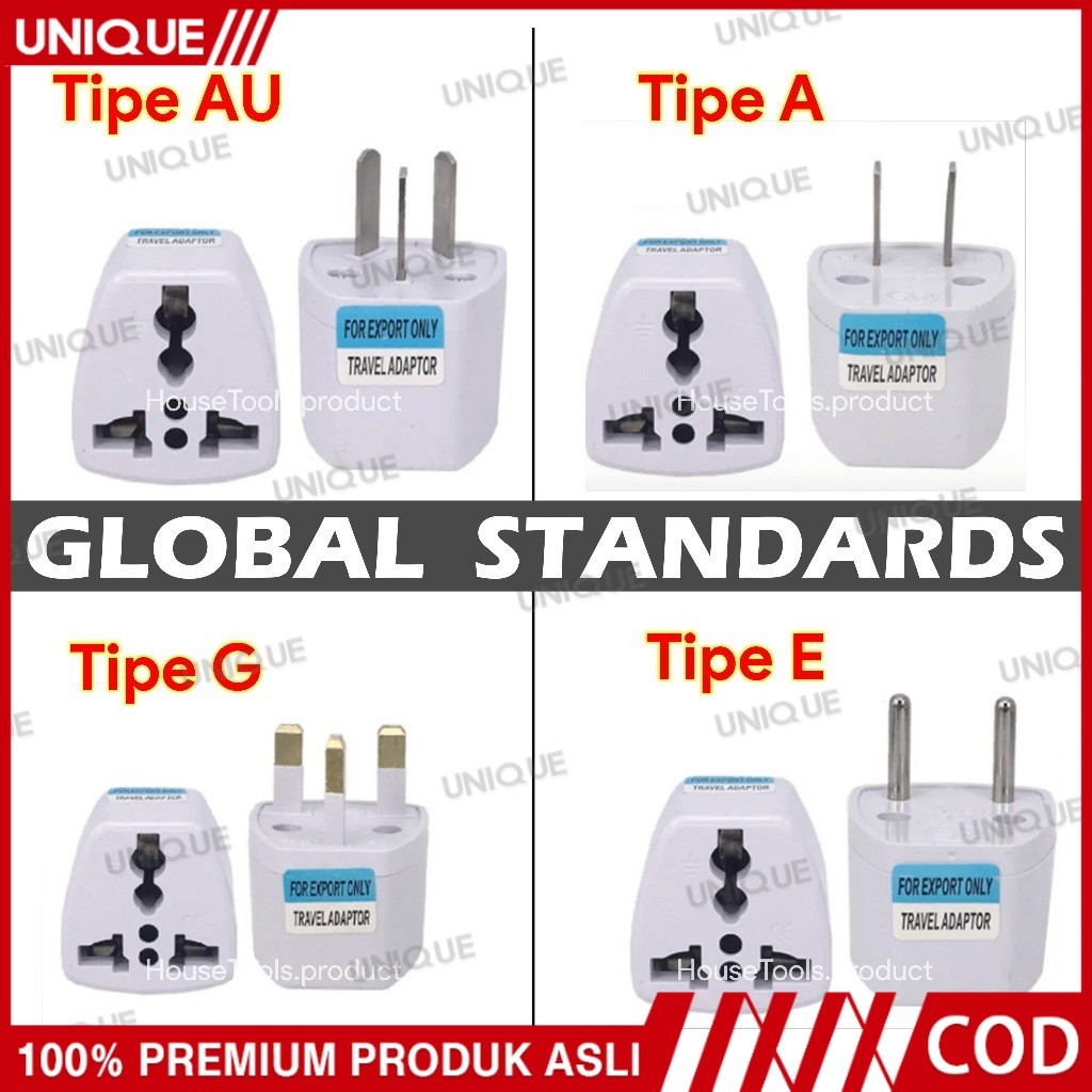UNIQUE Travel Adapter 3 universal Pin leg Power Plug Adapter Converter ...