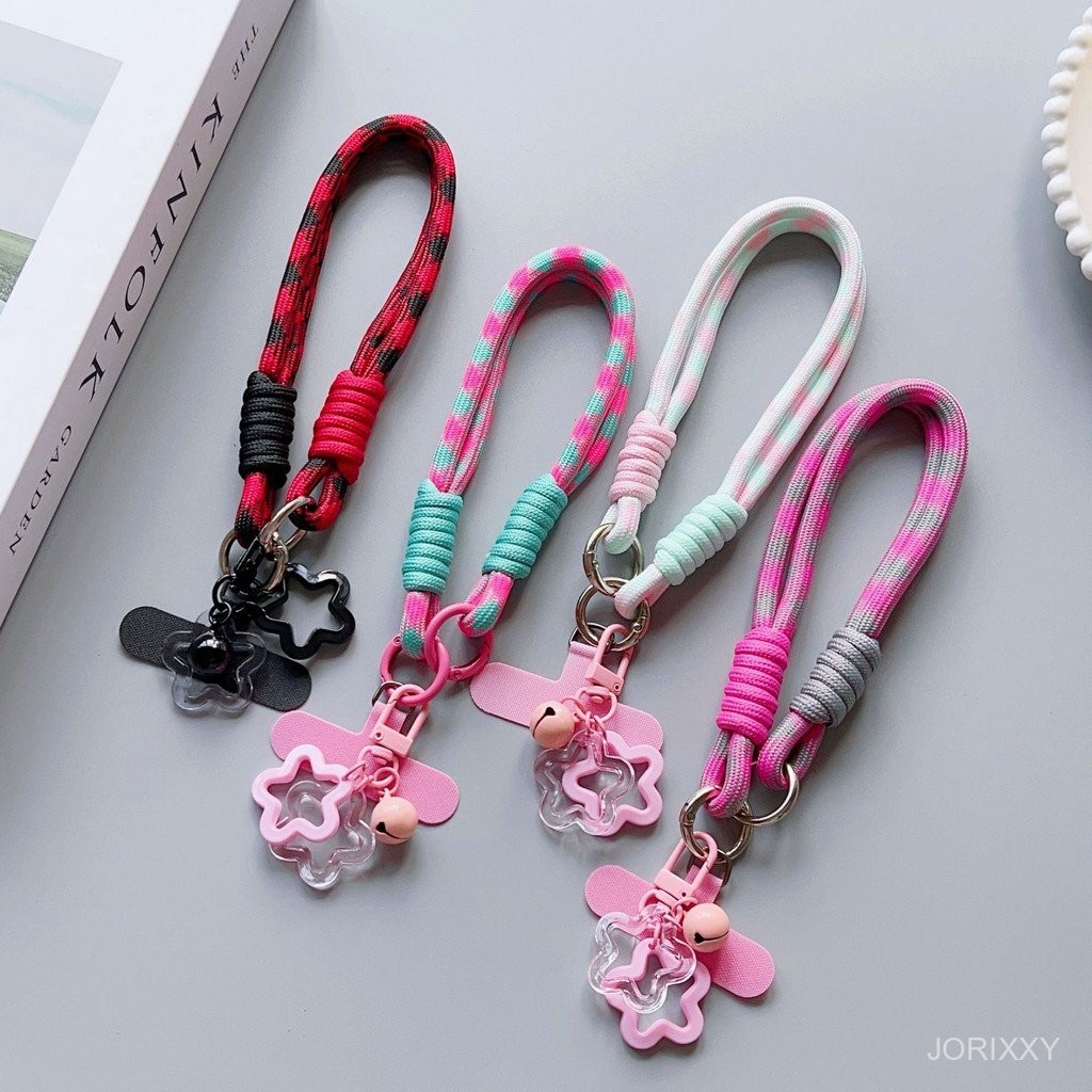 Dopamine Short Rope Mobile Phone Lanyard Wrist Rope Color Card Bell ...