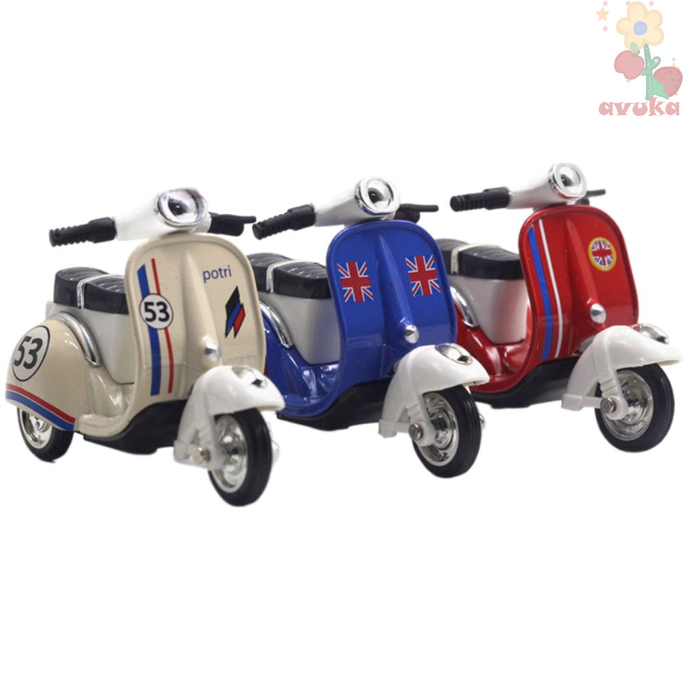 AVUKA Motorcycle Model, Pull-back Miniature Mini Motorcycle, Birthday ...