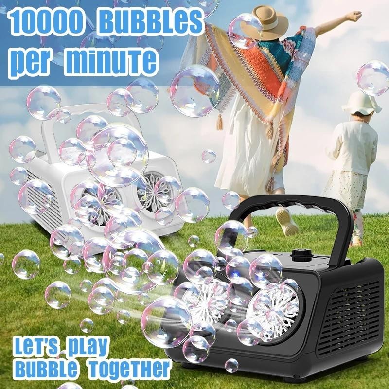 26-hole Stage Bubble Machine Two-hole Portable Automatic Outdoor Bubble Blowing Machine [without ...