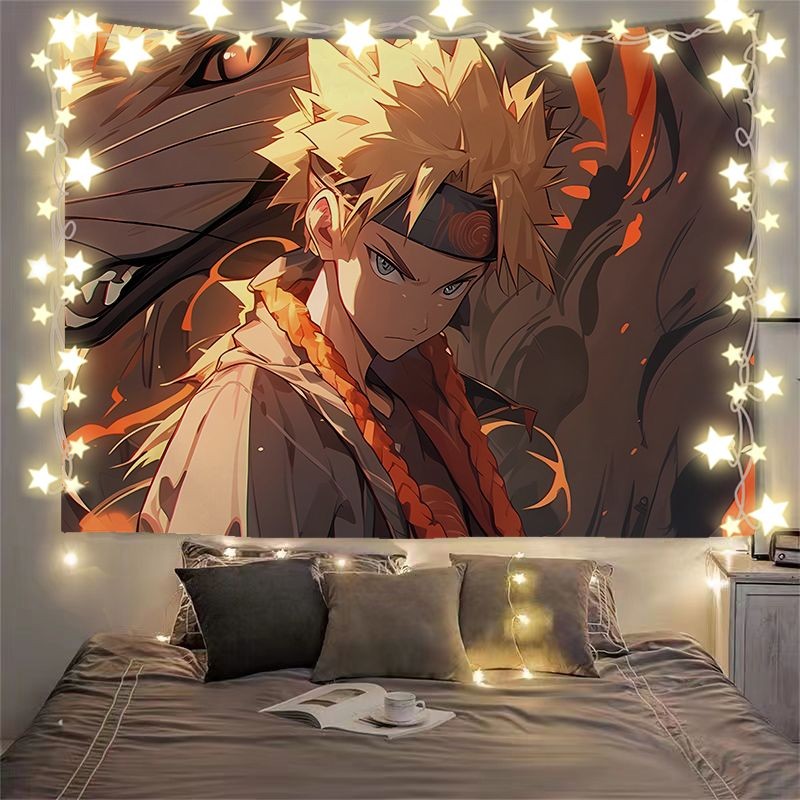 Anime Naruto Background Cloth Hanging Cloth Poster Wall Cloth Background Wall Bed Bedroom Dorm Room Wallpaper Wall Tapestry Shopee Malaysia