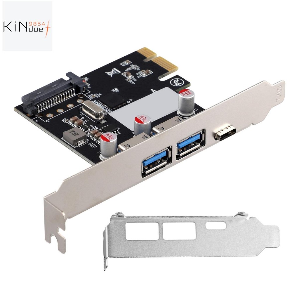 Expansion Card Desktop Graphics Card PCI-E1x to USB3.1 Type-C Card USB3 ...