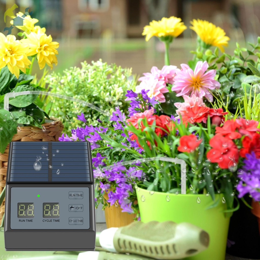 Solar Automatic Drip Irrigation Kit with 10m Hose IP67 Waterproof Solar