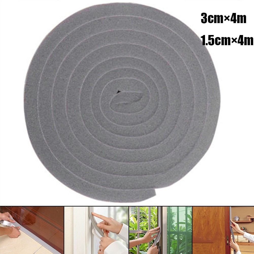 4M Weather Foam Tape – Self-Adhesive Draught Excluder Seal Strip For Windows & Doors (12mm X 6mm, Black)
