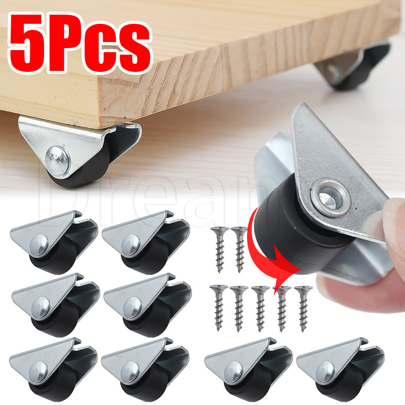 5Pcs Mini Furniture Castors - Strong Load Bearing Rolling Wheels - Home ...