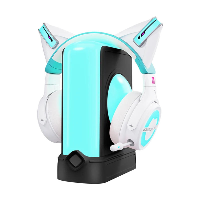 YOWU MIKU2 Hatsune Miku co branded NX headphone, physical sound insulation  and noise reduction, BT5, 3, video game female IP computer headset,
