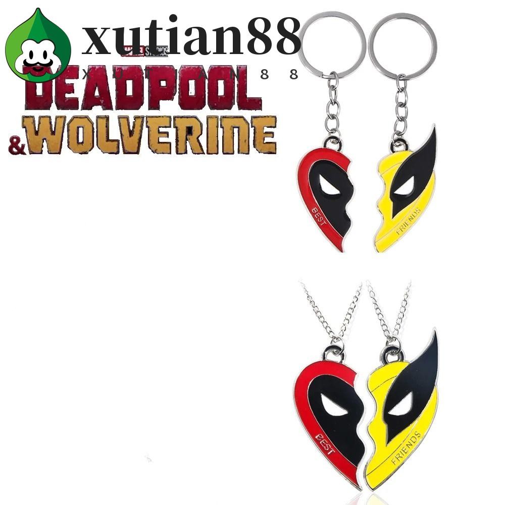 XUTIAN Electroplating Matching Pendant, Deadpool&Wolverine Marvel ...