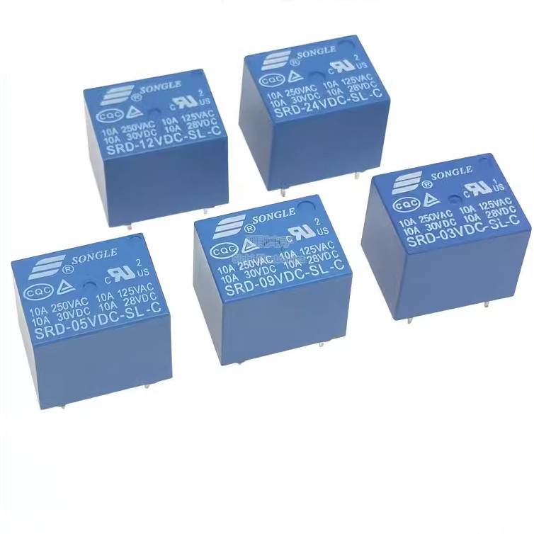 thumbnail image 2 of 10pcs SONGLE SRD-48VDC-SL-C 48VDC 5-Pin Power Relay - Original 2 of 6