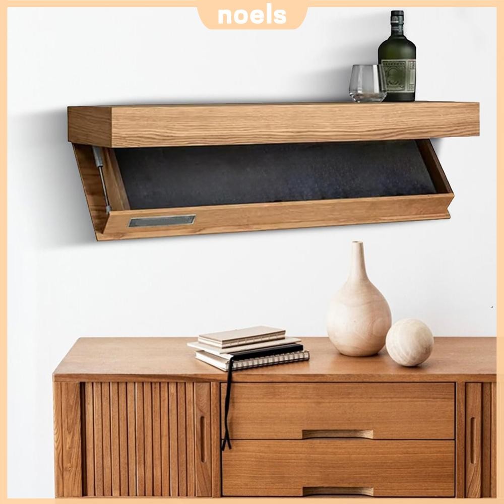 Wooden Magic Flap Shelf with Secret Compartment Concealed Floating ...