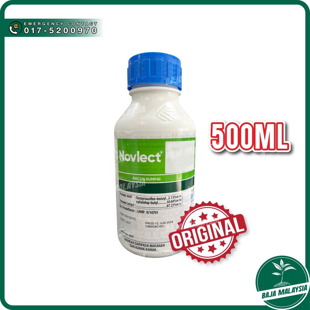 NOVLECT 500 ml Herbicide Padi Corteva – Florpyrauxifen-benzyl 2.13% ...