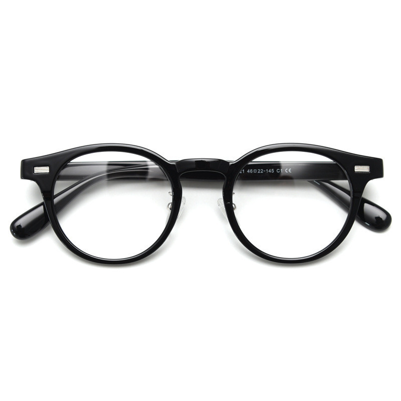 Vintage Round Spectacles Frame Thick Frame Eyewear Men Women Fashion ...