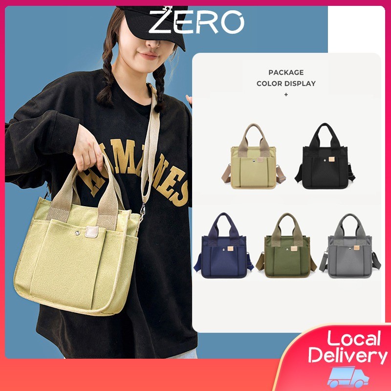 ZERO COD Canvas Handbag, Commuting Lunch Bag for Men and Women, Long ...
