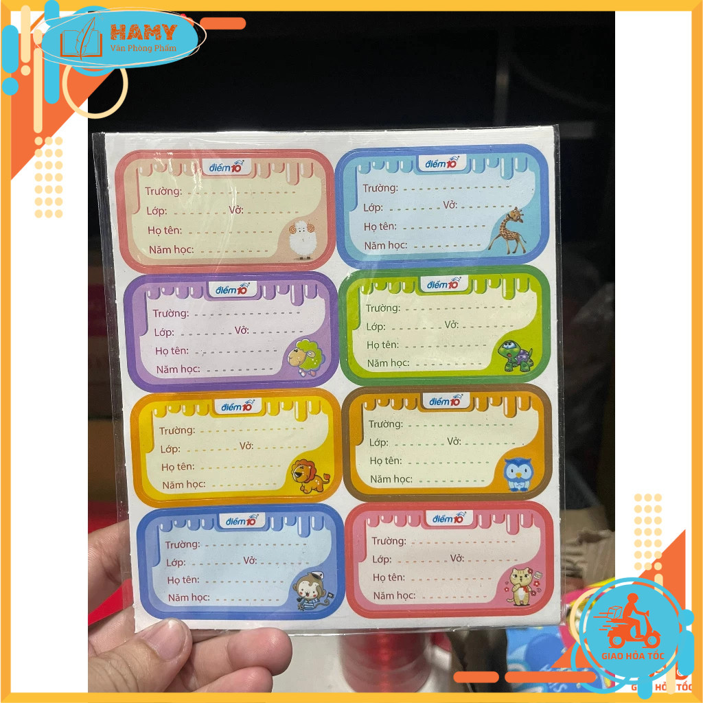 (1 Pack) Thien Long Score 10 Notebook Labels TP-NBL03 (fold/40 pieces ...