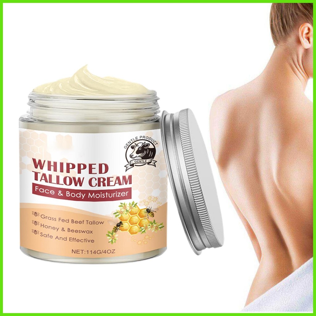 Tallow Honey Skin Balm 114g Beef Tallow Moisturizer for Skin Beef