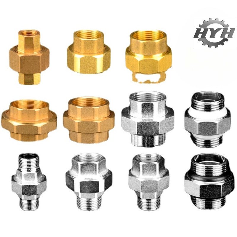 [HYH] Water Pipe Fittings All Copper Live Joint Directly Double Inner