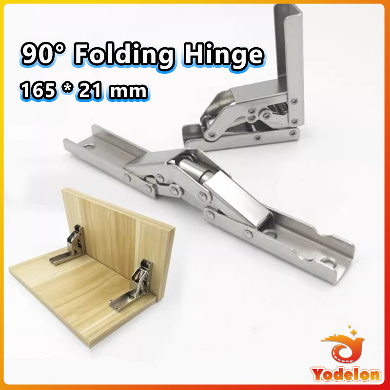 thumbnail image 2 of 90 Degree Folding Door Hinges - Hidden Cabinet Brackets For Furniture (2 Pack) 2 of 12