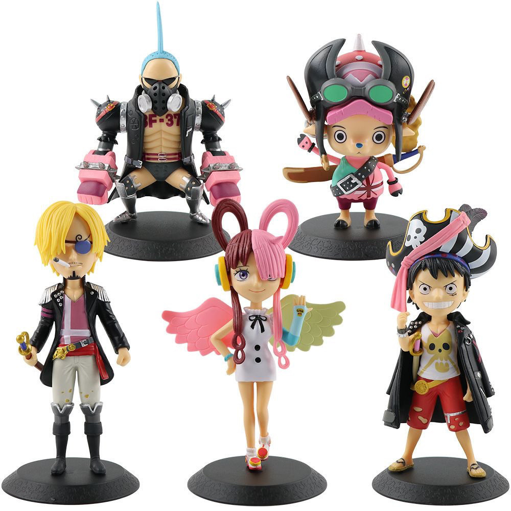 DXF One Piece Figure Theatrical Version Luffy Singer Uta Sanji Chopper ...