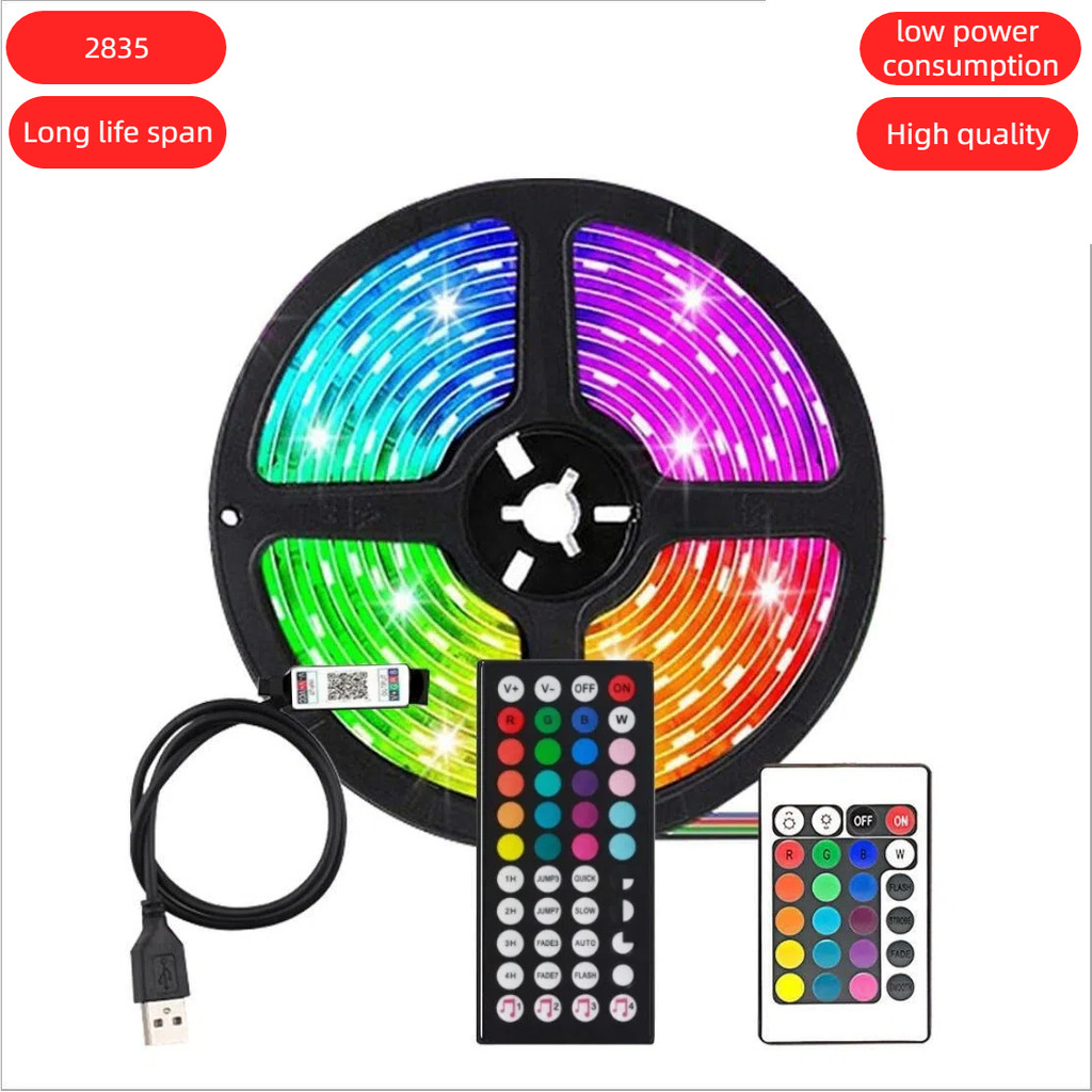 Strip Lights led Usb 5050 rgb 16Colours Changing Remote APP Control for ...