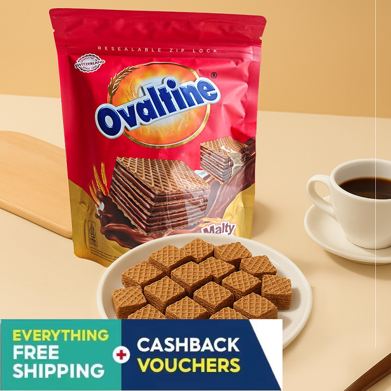 Indonesia Imported Ovaltine Malt Wafer Biscuits Ovaltine Flavor Multi ...