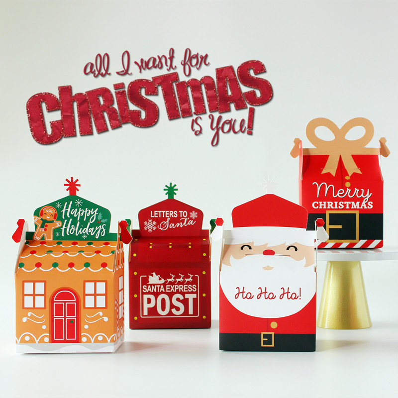 Christmas Candy Box Mail Box Shape Gift Boxes Merry Christmas