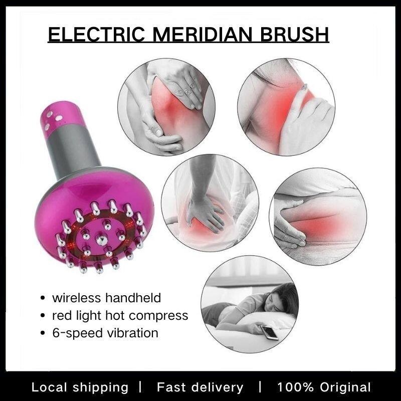 Portable Electric Meridian Brush USB Rechargeable 6 Speed Microcurrent ...