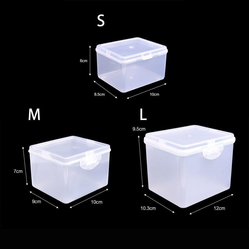 LAKAMIRY Storage , Multi-purpose Plastic Storage Box, Transparent with ...