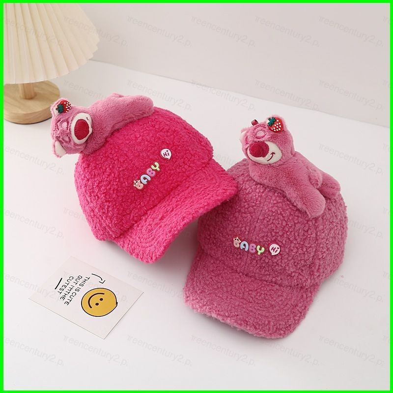 YG Lotso strawberry bear Cartoon Cute Children Hat Girls peaked cap 2 ...