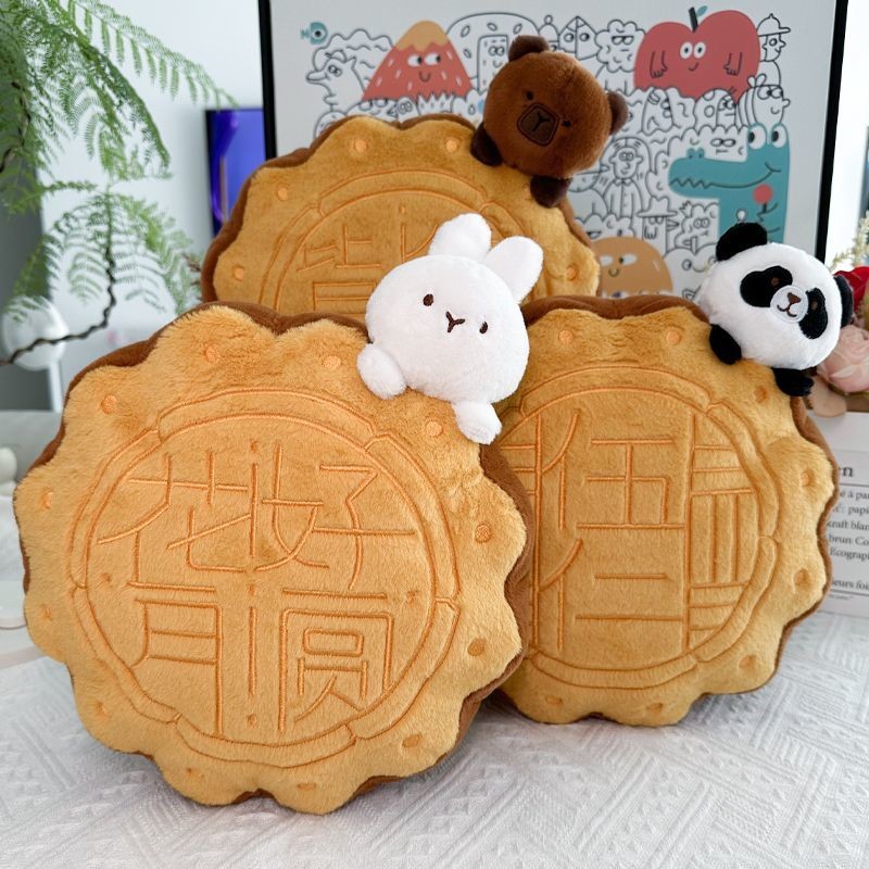 Mid-autumn Festival Mooncake Pillow Rabbit Panda Doll Plush Toy Mid ...