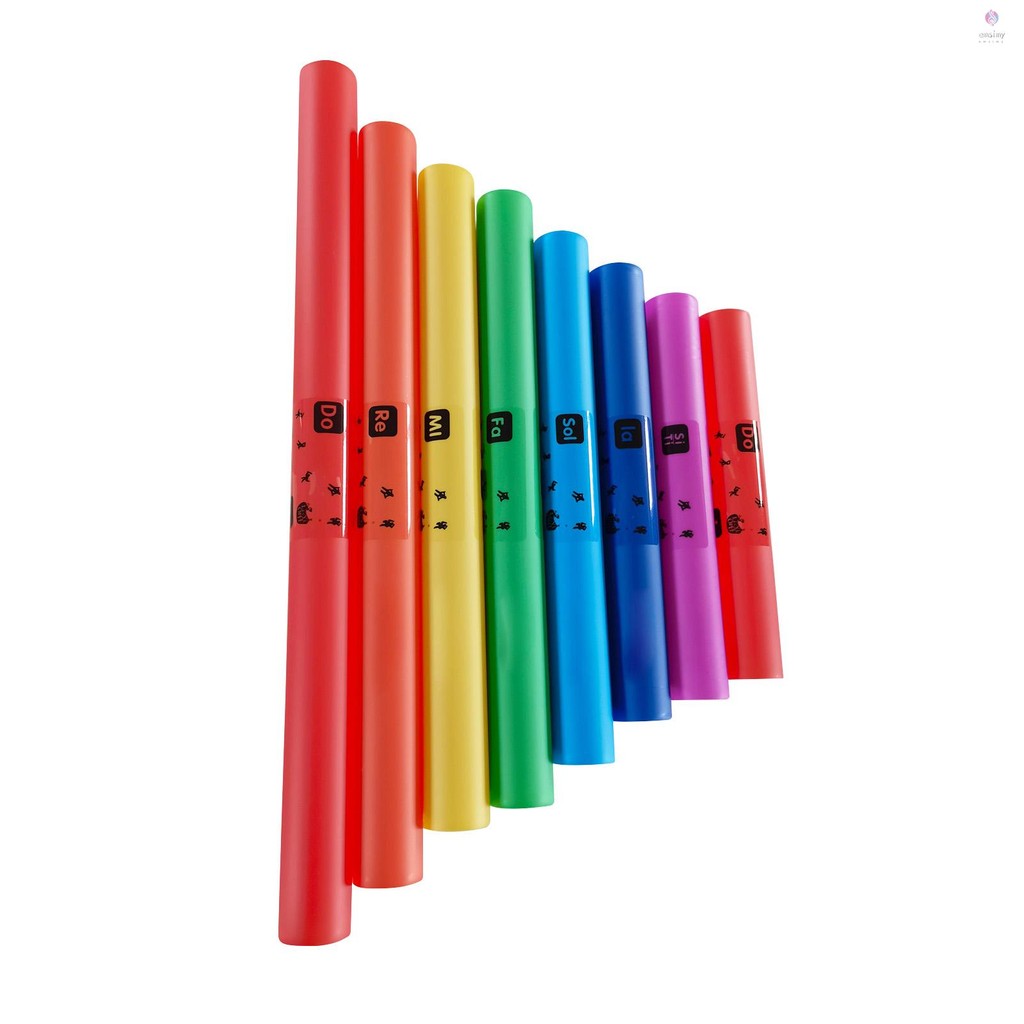 SEAFRONT Musik Röhrchen Set - 8 Stück Percussion Instrument Für Kinder