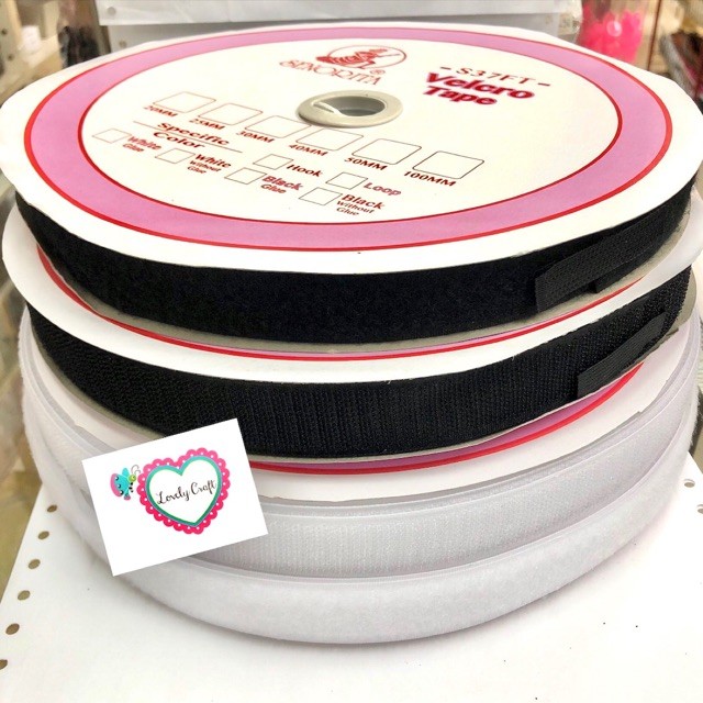 Velcro Tape / Magic Tape / Loop & Hook / Pita Pelekat Kasut (Buy in ...