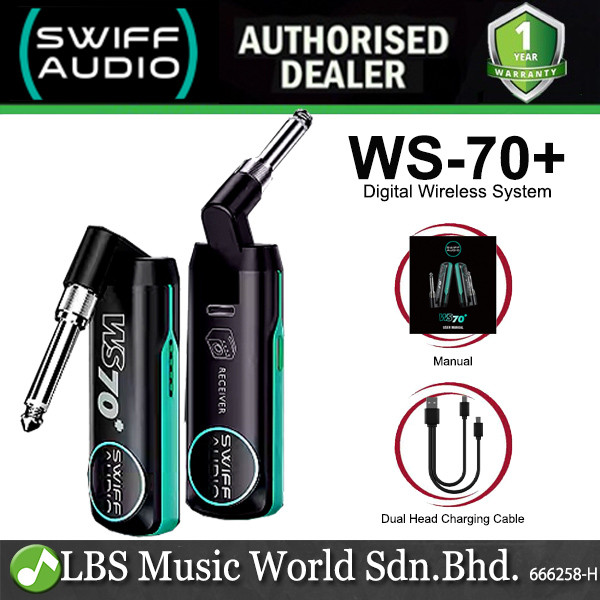 Swiff Audio WS-70+ Mini Digital Wireless System with Angle Adjustable ...
