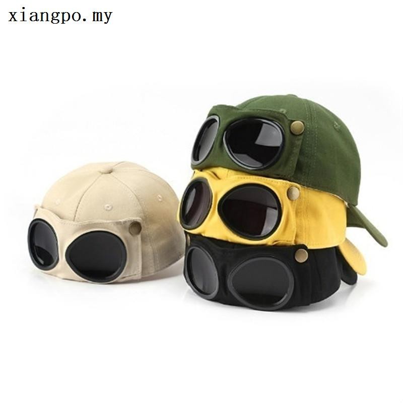 Unisex Fashiona pilot Motorcycle Helmet Sun Protection Baseball Glasses