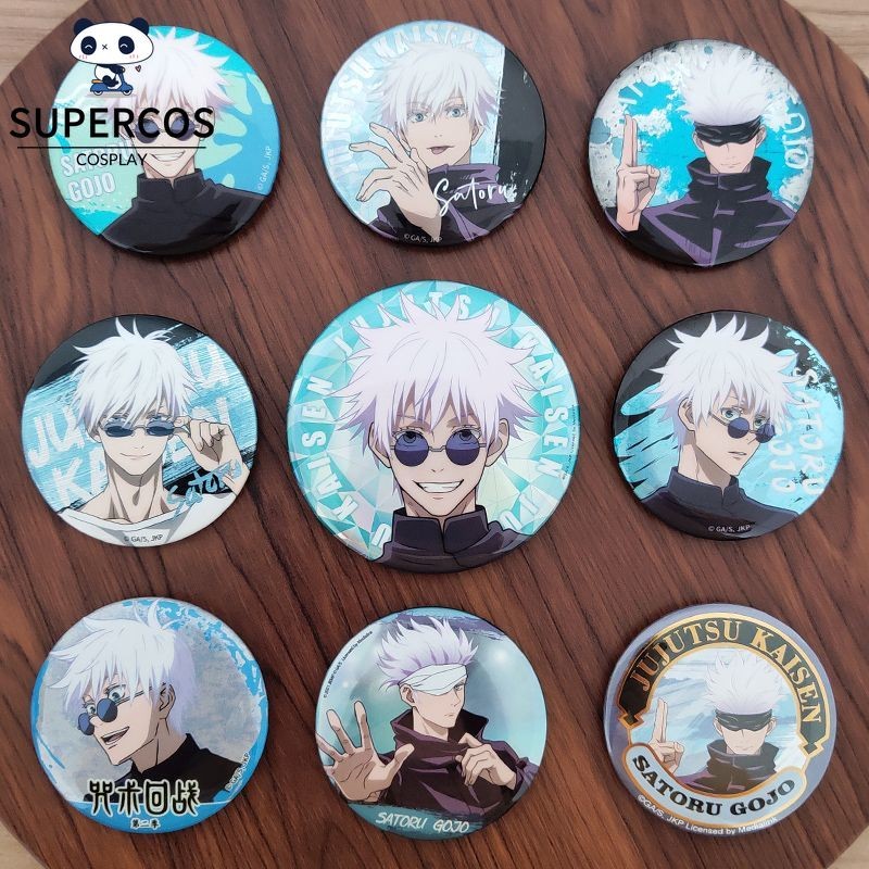 Anime Jujutsu Kaisen Second Season Gojo Satoru Single 58mm Button Badge ...